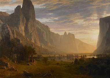 Yosemite Valley Landscape Painting