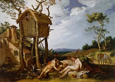 Pastoral Scene with Sleeping Nymphs