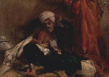 Orientalist Painting: Man with Turban