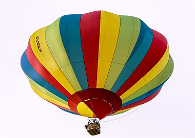 Colorful Hot Air Balloon Ascending