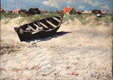 Boat on the Beach Painting