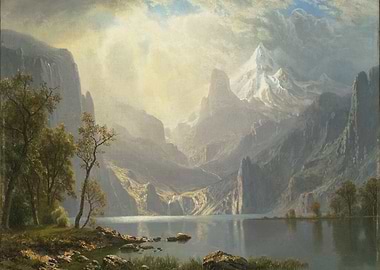Mountain Lake Landscape Painting