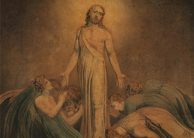 Religious Figure with Adoring Followers