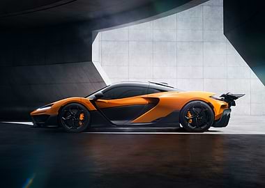 Orange and Black McLaren Supercar