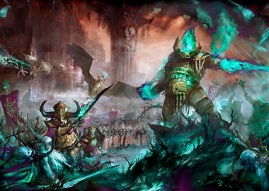 Helsmiths of Hashut Dominating Sylvaneth