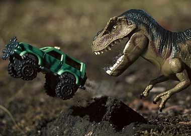 Dino Car Chase