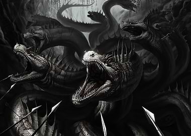 Hydra Monster Fantasy Art