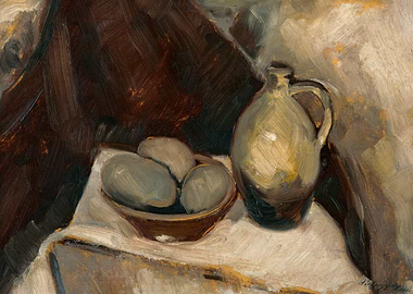 Still Life with Pitcher and Fruit