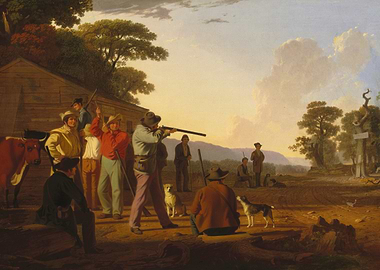 Shooting the Goose Painting