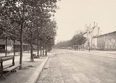 Vintage Parisian Street Scene Photography