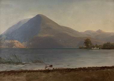 Mountain Lake Landscape Painting