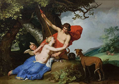 Diana and Actaeon painting