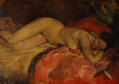 Reclining Nude Painting