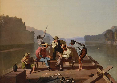 Raftsmen Playing Cards