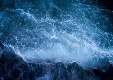 Ocean Waves Aerial View