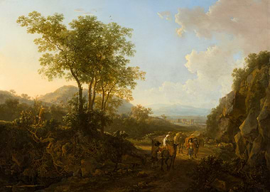 Landscape with Travelers and Pack Animals