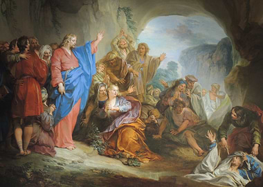 Jesus Healing the Sick Painting