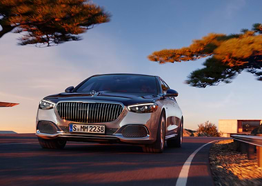 Mercedes-Benz S-Class on Scenic Road