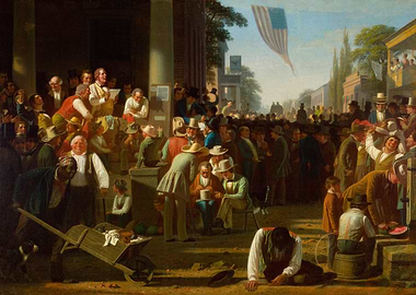 The County Election by George Caleb Bingham