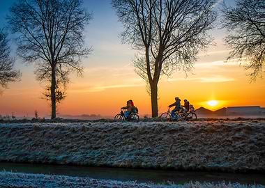 Cycling at Sunrise