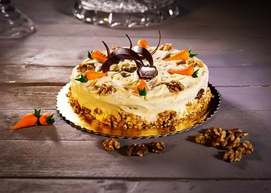 Delicious Carrot Cake with Walnuts