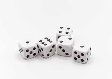 Dice on White Background