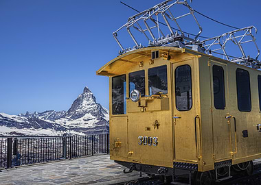 Golden Train with Matterhorn View