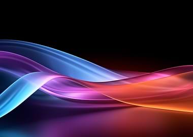 Abstract Colorful Waves