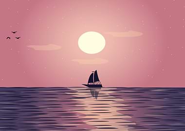 Sailboat at Sunset