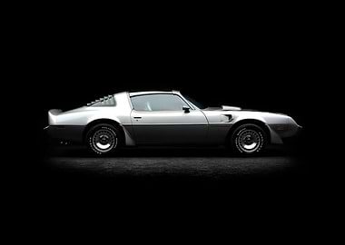 Silver Pontiac Trans Am Side View