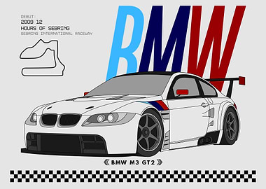 BMW M3 GT2 Illustration