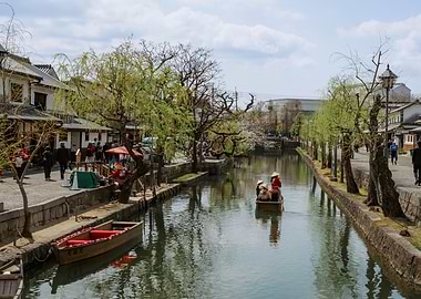 Kurashiki Canal in Japan