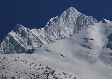 Mountain in the Mont Blanc massif