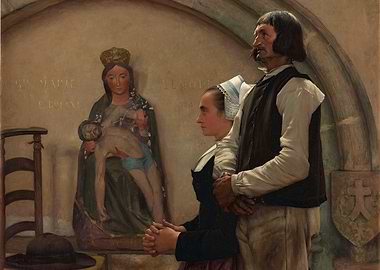 Breton Pilgrims Praying by Pascal Dagnan-Bouveret