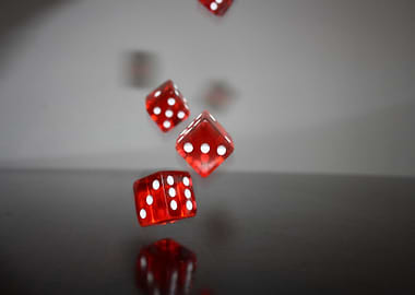 Falling Red Dice
