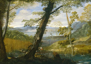 Landscape with Figures in a Boat
