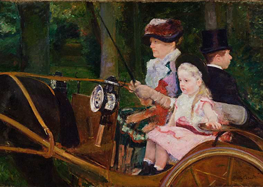 Mary Cassatt: Driving, 1881