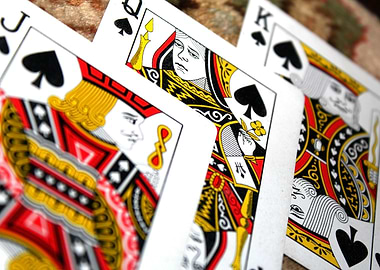 Playing Cards: Jack, Queen, King of Spades