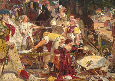 Derby Day Painting by William Powell Frith