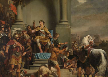 Historical Painting of a Roman Emperor