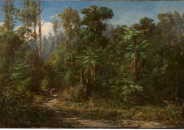 Lush Forest Landscape Painting