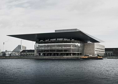 Copenhagen Opera House on the water