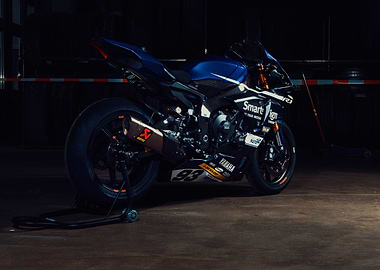 Yamaha R1 Racing Motorcycle