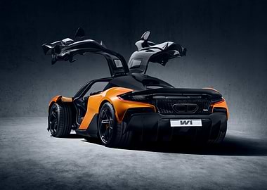 Orange and Black Sports Car