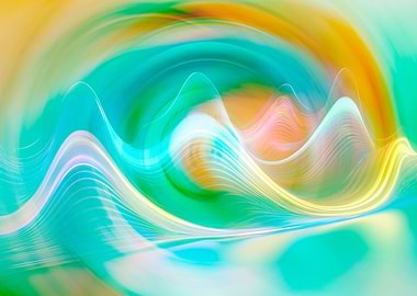 Abstract Waves of Color