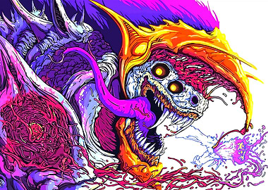 Hyperbeast Monster Illustration