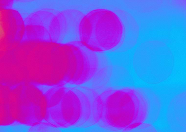 Abstract Pink and Blue Bokeh