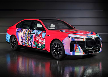 Art Car: Colorful BMW Sedan