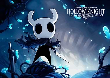 Hollow Knight Game Character Illustration