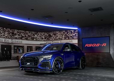 Blue ABT RSQ8-R Car Studio Shot